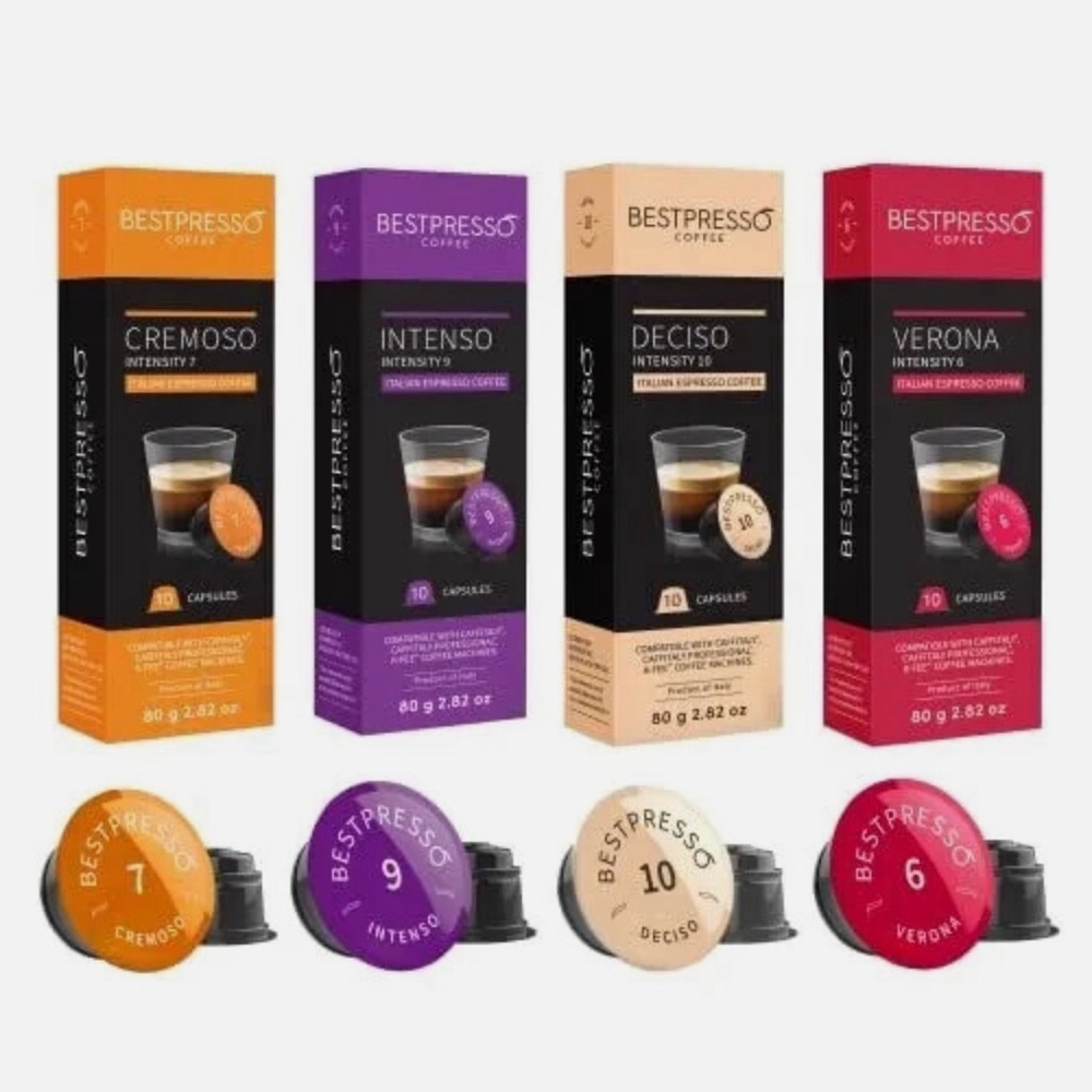 Bestpresso Coffee pods compatible with Starbucks Verismo, Caffitaly, CBTL,K-fee